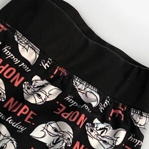 Tom And Jerry Black Pajama Pants ‘Nope, Not Today’